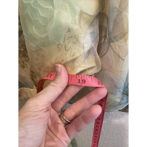 ASOS EDITION organza blouson sleeve midi dress in yellow floral print - Picture 7 of 9